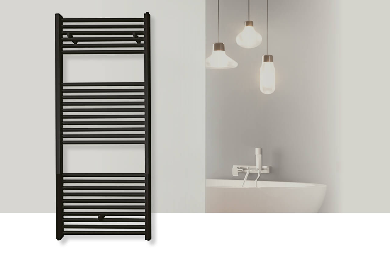Badkamerradiator_LISA 4x1-2- Mat Zwart DRL_B